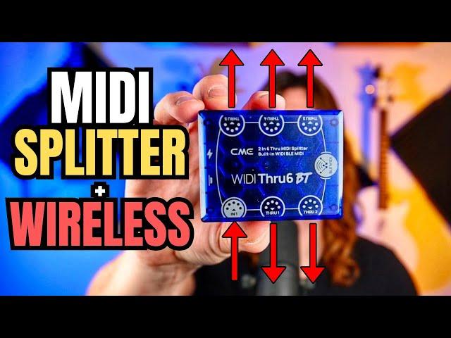 WIRELESS Bluetooth MIDI + MIDI Splitter - WIDI Thru 6 BT - Demo/Review