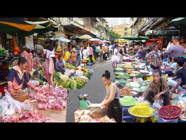 Orussey & Boeng Tompun Market Food Tour - Baby Duck Eggs, Beef Skewers, & More