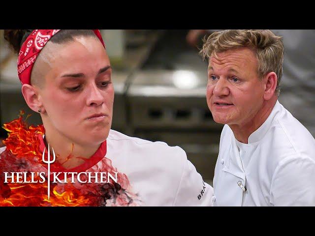 Chef Proves She's Not An 'Idiot Sandwich' | Hell's Kitchen