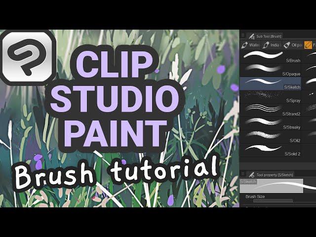 Tutorial: How To Make Custom Brushes (In Clip Studio Paint!)