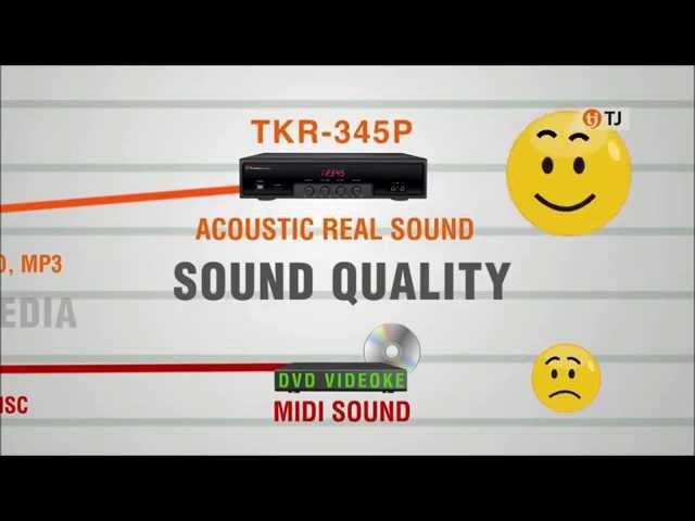 TKR-345P Comparison Chart Versus DVD Karaoke