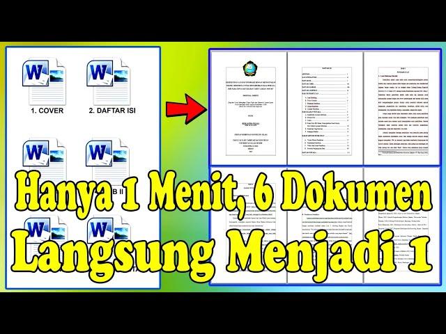 Hanya 1 Menit | Kalian Bisa Gabungin Beberapa Dokumen Word Menjadi 1 - Hadicun