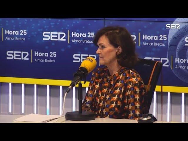 Carmen Calvo, sobre los audios de Villarejo: "Es deleznable"