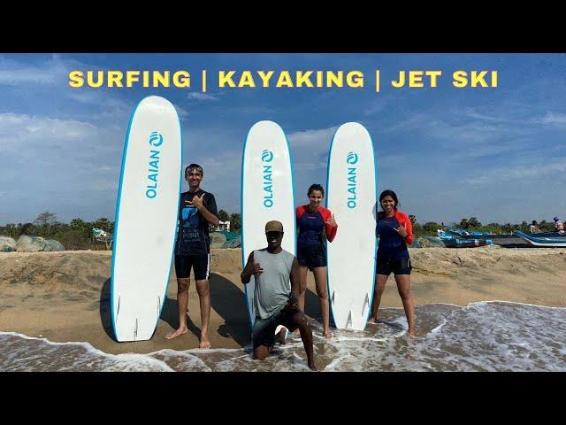 ADVENTURE ACTIVITIES IN PUDUCHERRY  | SURFING | KAYAKING | JET SKI | WATER SPORTS IN PONDICHERRY