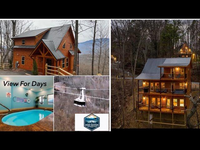 Views For Days Luxury Cabin For A Romantic Getaway or The Entire Family Gatlinburg Views & Tram