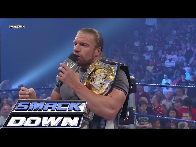 Triple H Addresses The WWE Championship Scramble Match At Unforgiven SMACKDOWN! Aug 22,2008