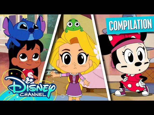 Mega Chibi Tiny Tales Compilation! | Disney Princess, Mickey Mouse, Lilo & Stitch | @disneychannel