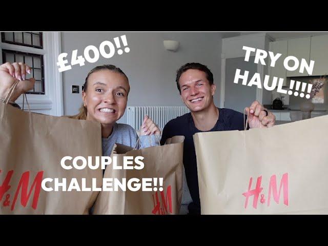 COUPLES CHALLENGE | £400 TRY ON HAUL!! | PICKING EACH OTHERS OUTFITS! | ZOE HAGUE