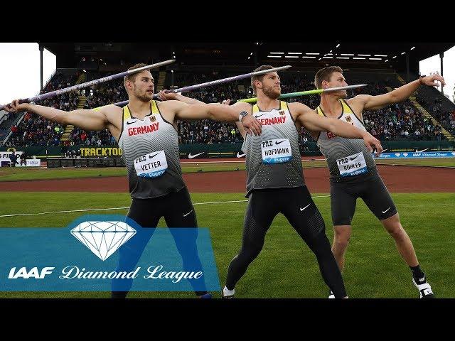 The 8 furthest javelin throws in IAAF Diamond League history