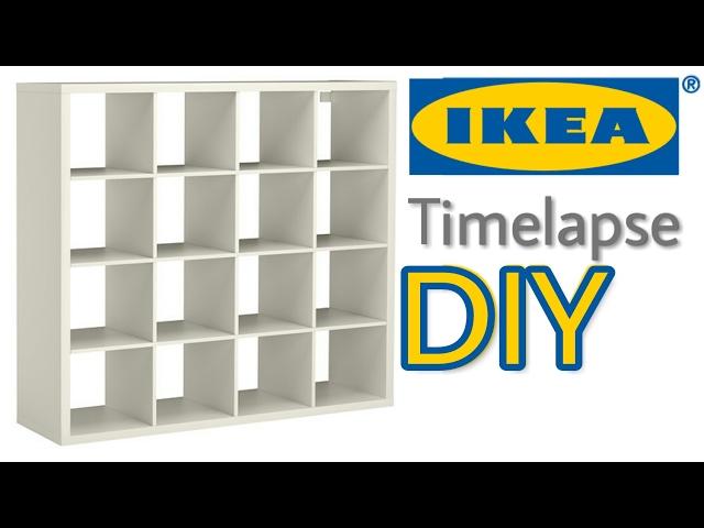 IKEA Timelapse How To Assemble Kallax Shelf