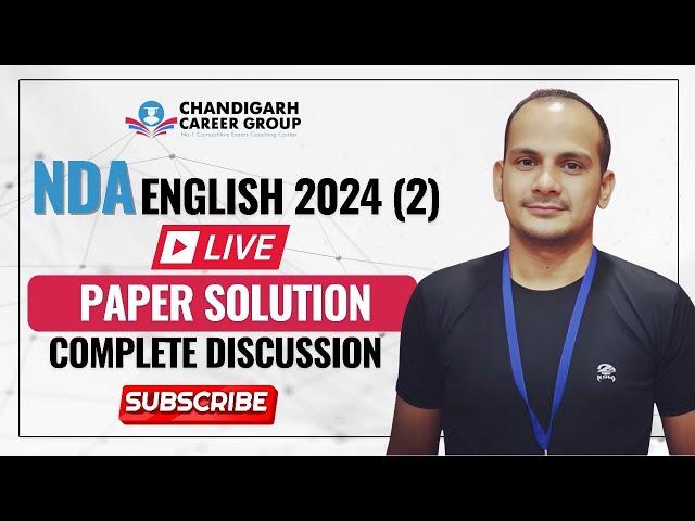 NDA 2, 2024 English Question Paper Solution with Explanation || NDA 2, 2024 English Question Paper||