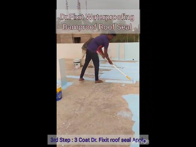 Procedure Roof Waterproofing with Dr. Fixit Roofseal Classic.