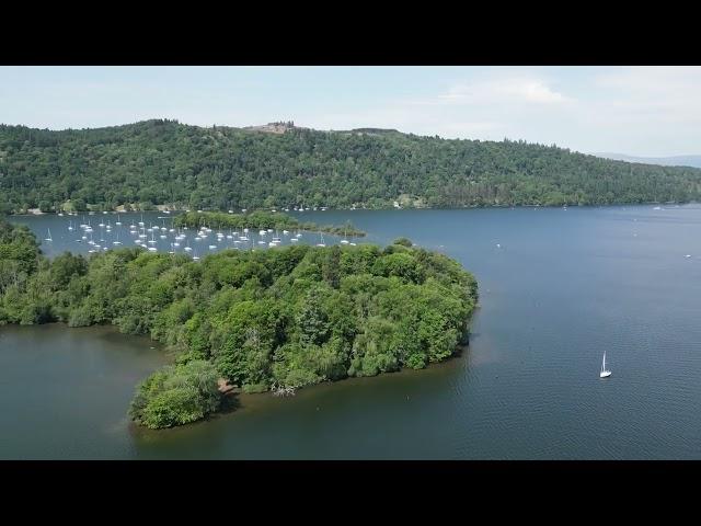 Windermere Lake - The Lake District, 4K Drone Footage