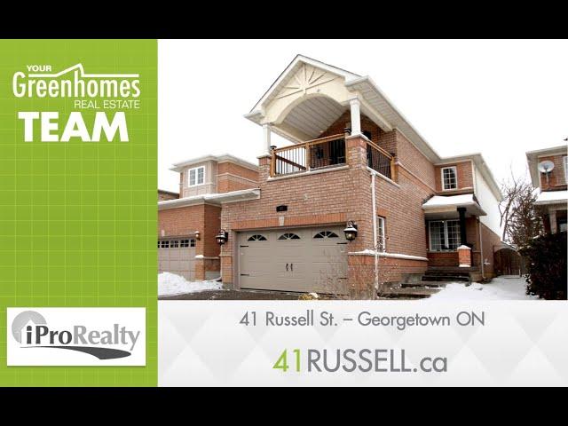 *SOLD* 41 Russell Street - Georgetown ON Glen Sheepwash Sales Representative iPro Realty Ltd.