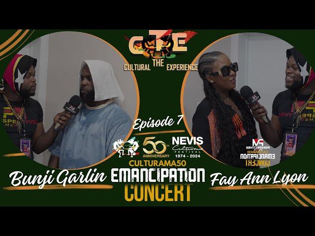 Bunji Garlin & Fay Ann Lyon Post performance Interview At Culturama 50 Emancipation Concert Nevis