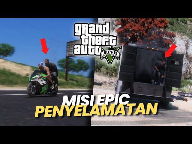 MISI EPIC PENYELAMATAN SAMPE DIKEJAR POLISI !!! GTA 5 MOD