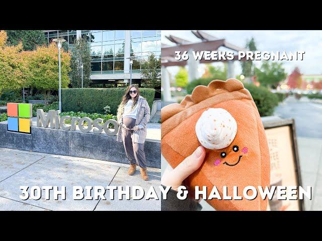 Weekly Vlog: 36 weeks pregnant | My 30th Birthday | Halloween