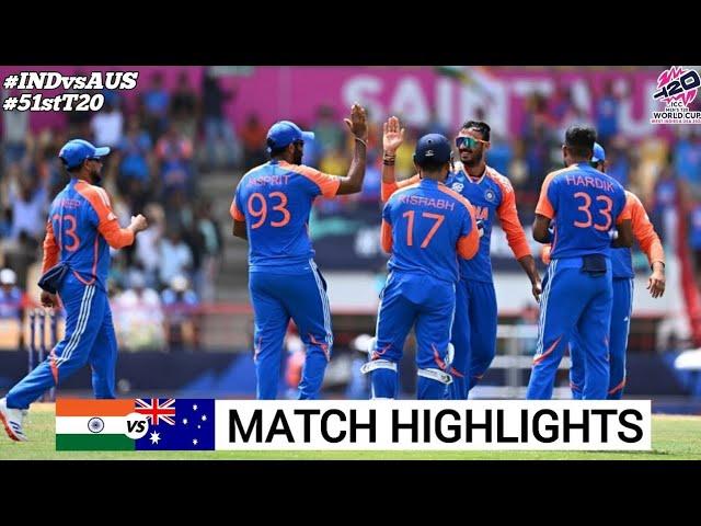 ICC T20 World Cup 2024 | India vs Australia | Full Highlights 2024 | IND VS AUS 2024 Highlights