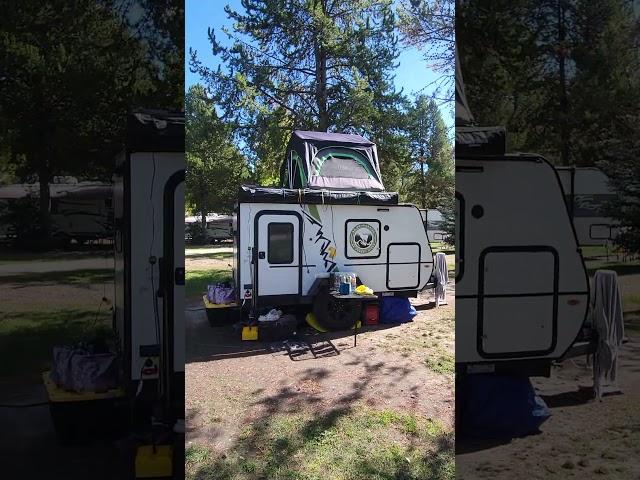 No Boundaries Toy Hauler with roof top tent #camping #forestriver @ForestRiverInc #adventure #shorts