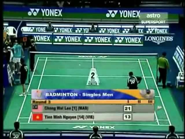 Badminton World Championship 2009 MS Lee Chong Wei vs Tien Minh Nguyen