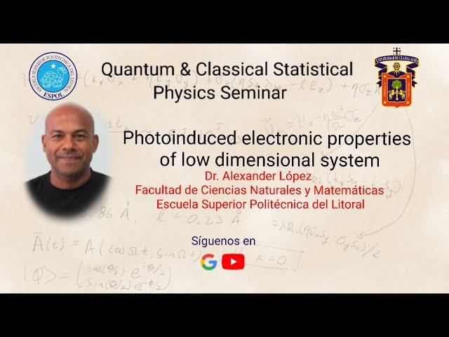 Photoinduced electronic properties of low dimensional systems