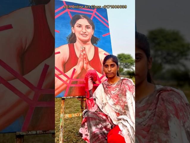 Vinesh Phogat painting #noorjahanartist #art #drawing