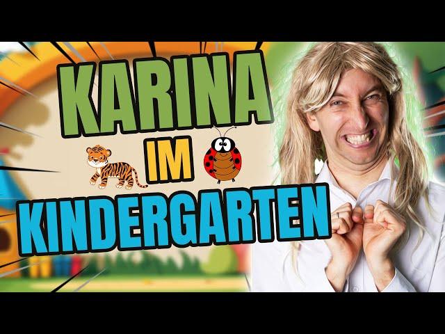 Karina bei der Arbeit - Kindergarten!