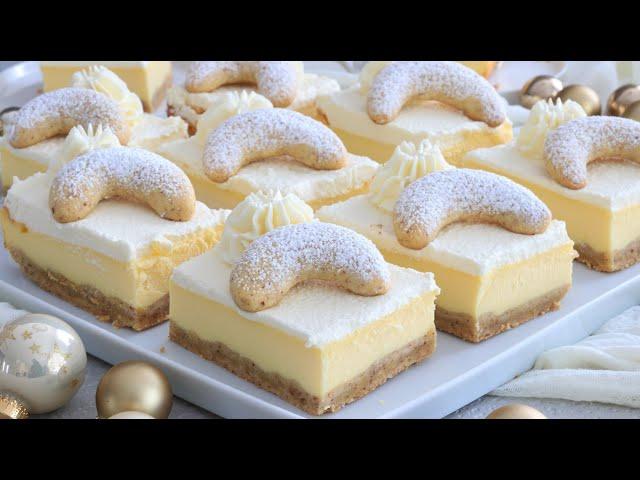 vanilla crescents cream slices I cream cake