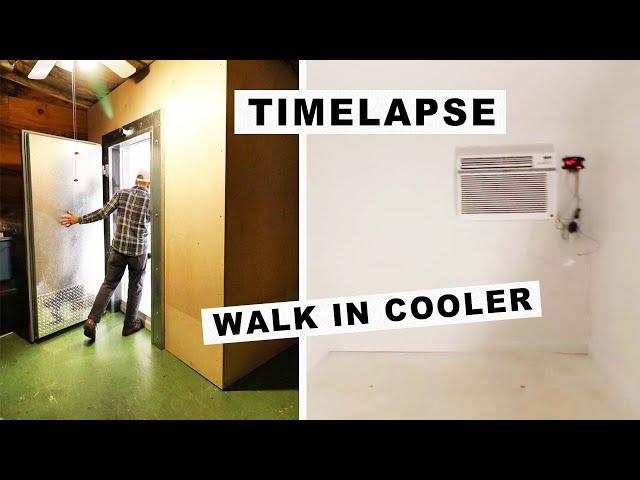 EPIC Walk In Cooler BUILD (start to finish) 30 Day Timelapse