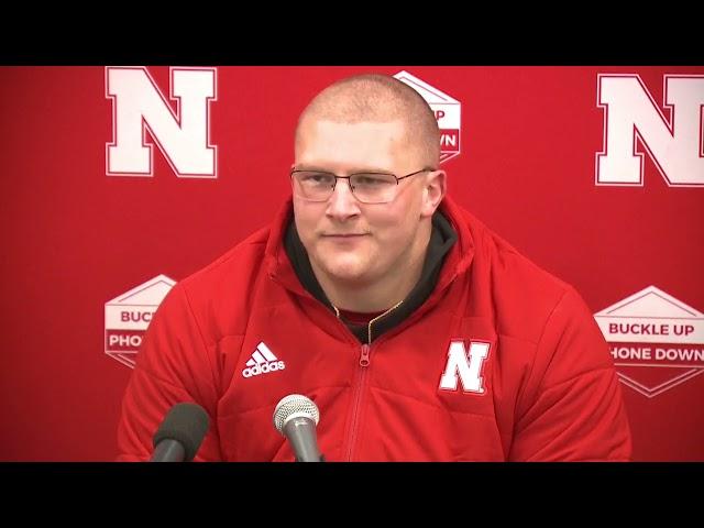 HUSKER FOOTBALL: DL Ty Robinson speaks to media following 13-10 loss to Iowa