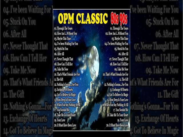 Best OPM Classic Love Songs Medley - Non Stop Old Song Sweet Memories 80s 90s #shorts