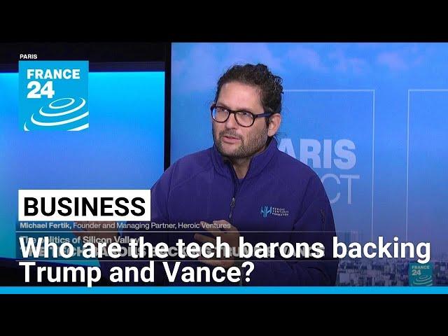 The politics of Silicon Valley: Who are the tech barons backing Trump and Vance? • FRANCE 24