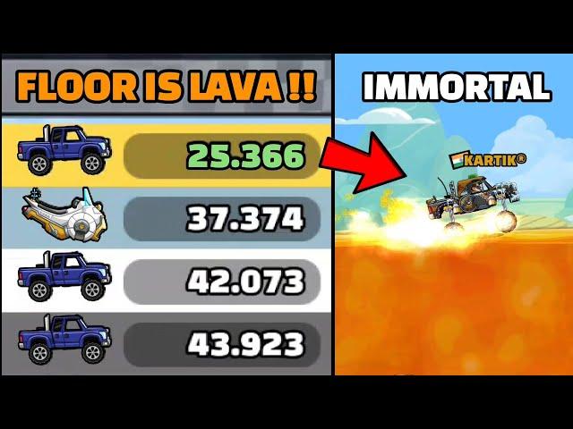 FLOOR IS LAVA MAP IN COMMUNITY SHOWCASE - Hill Climb Racing 2