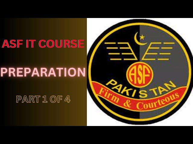 ASF Entry Test Preparation Part 1 | Airport Security Force Test for IT Course