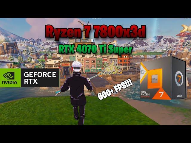 Ryzen 7 7800x3d RTX 4070 Ti Super Fortnite Chapter 6 Season 1 | Benchmark | Low Mesh | Ranked Solos