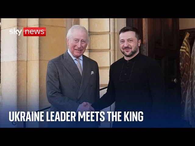 Zelenskyy meets King at Sandringham following major summit in London