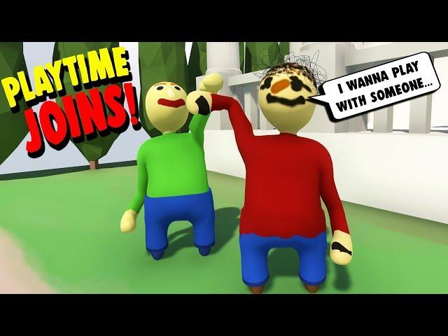 PLAY AS PLAYTIME! (She Joins Baldi's Adventure!) | Human Fall Flat Gameplay