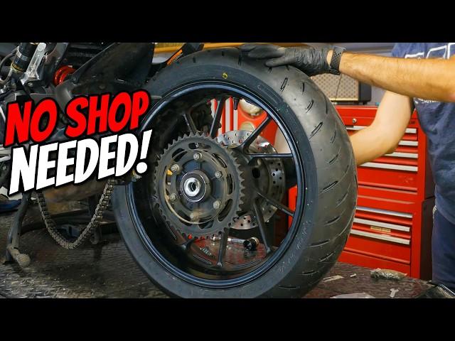 How I Change My Yamaha Tracer/FJ09 Tires in Minutes