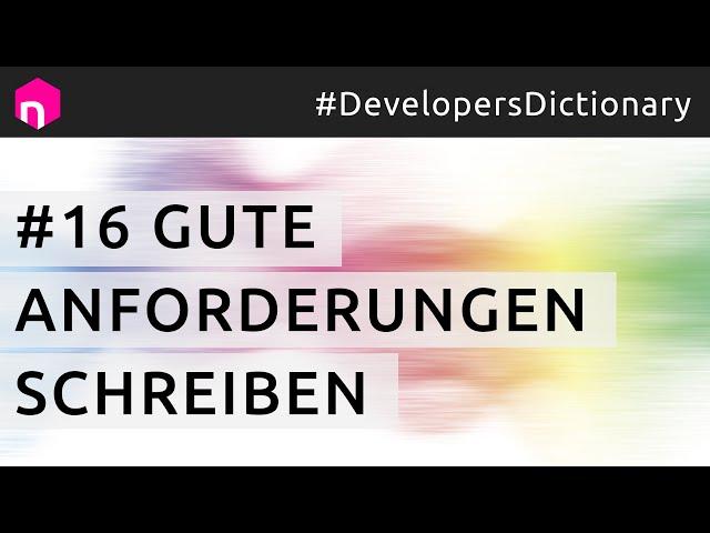 Gute Anforderungen schreiben // deutsch