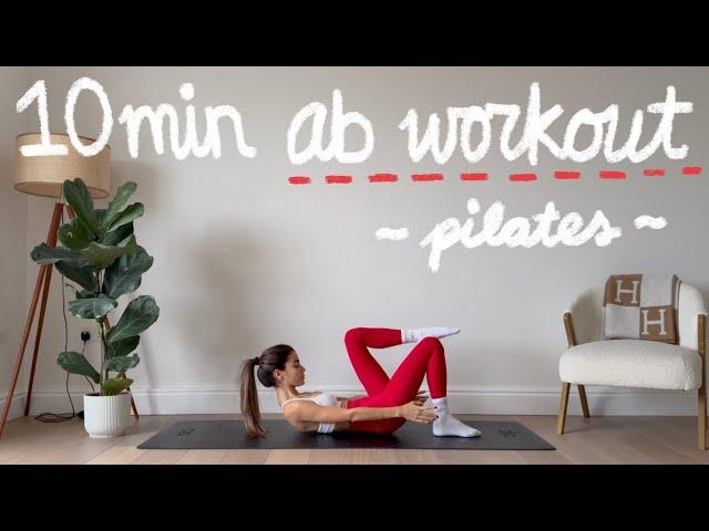 10MIN everyday pilates ab workout // small waist + flat stomach // no repeats