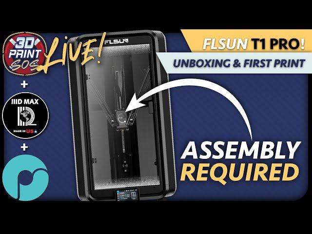 FLSun T1 PRO - Unboxing, Build, & Test Print