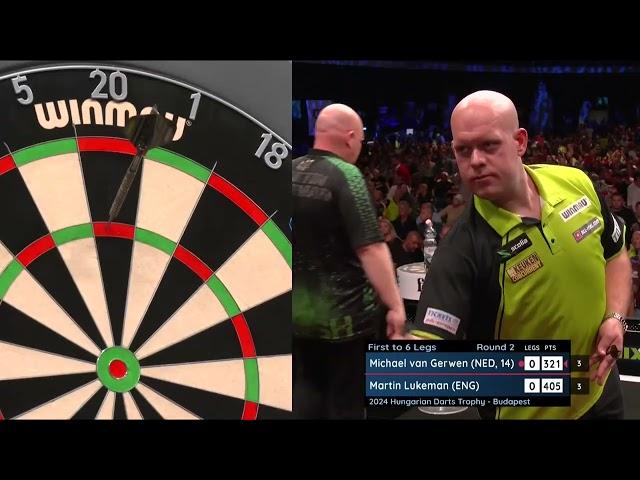 TWO NINE-DARTERS IN ONE DAY! | MICHAEL VAN GERWEN NAILS THE NINE | 2024 Hungarian Darts Trophy