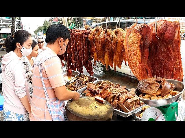 Original Taste! He learn from his father! Roast pork, duck & braised pork