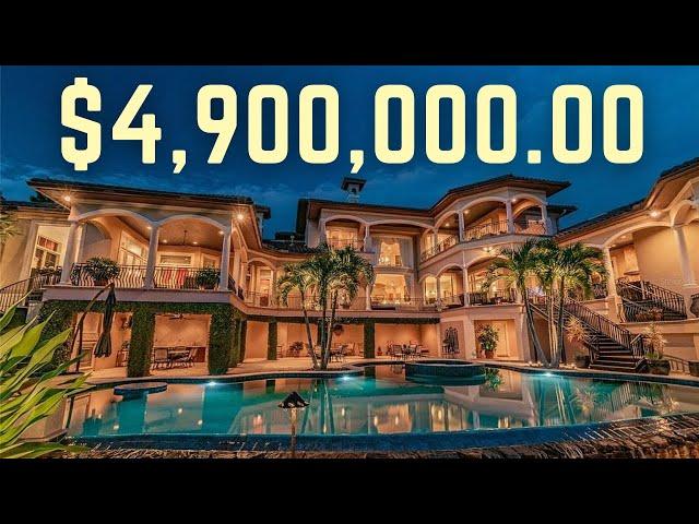 Touring a $4,900,000.00 Lakefront Mansion in Florida | Luxury Homes