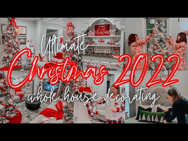 NEW 2022 CHRISTMAS DECORATE WITH ME | CHRISTMAS DECOR 2022 | CHRISTMAS DECORATING 2022