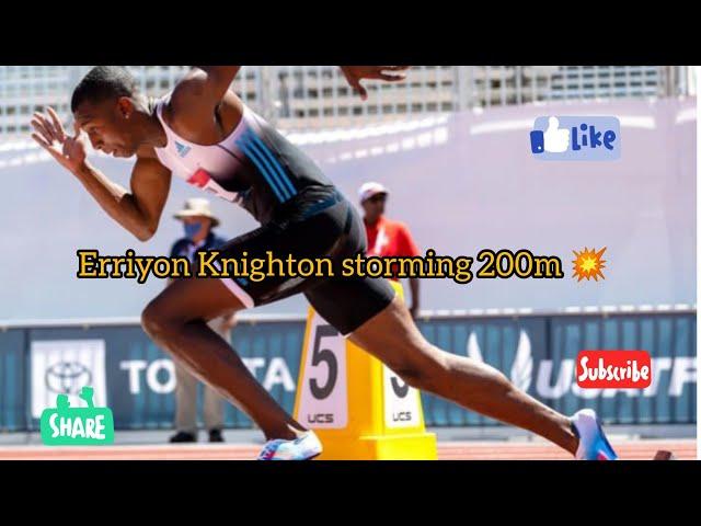 Erriyon Knighton vs Fred kerley  -  200m final