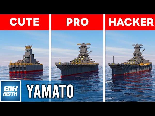 Minecraft "YAMATO" | CUTE vs PRO vs HACKER