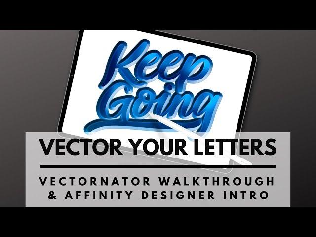 Lettering Vectors in Vectornator on the iPad Pro with the Apple Pencil