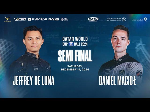  QATAR WORLD CUP 10 BALL - JEFF DE LUNA (FILIPINA) VS DANIEL MACIOL | SEMI FINAL