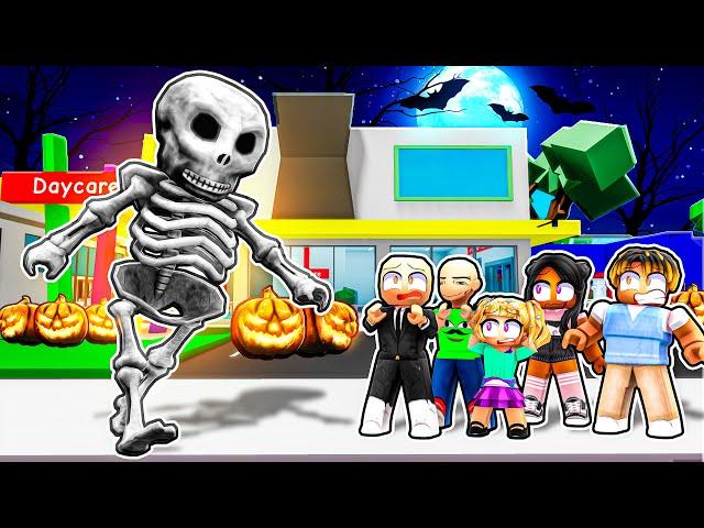 DAYCARE SPOOKY SKELETON HALLOWEEN | Roblox | Brookhaven RP